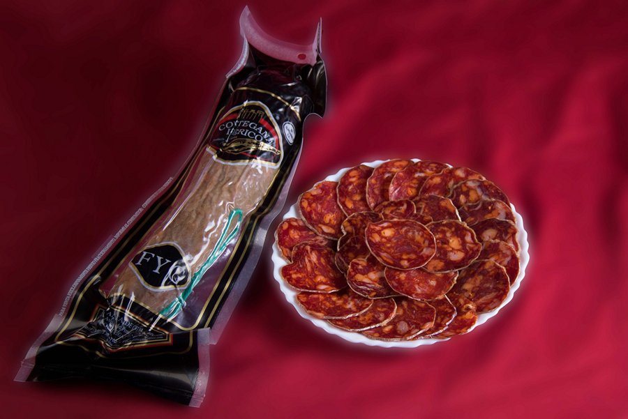 Chorizo ibérico extra rojo de Cortegana Ibérico cortado en lonchas