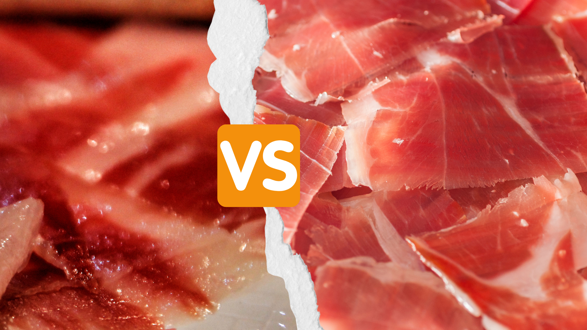 Claves para diferenciar el jamón ibérico del serrano a la vista